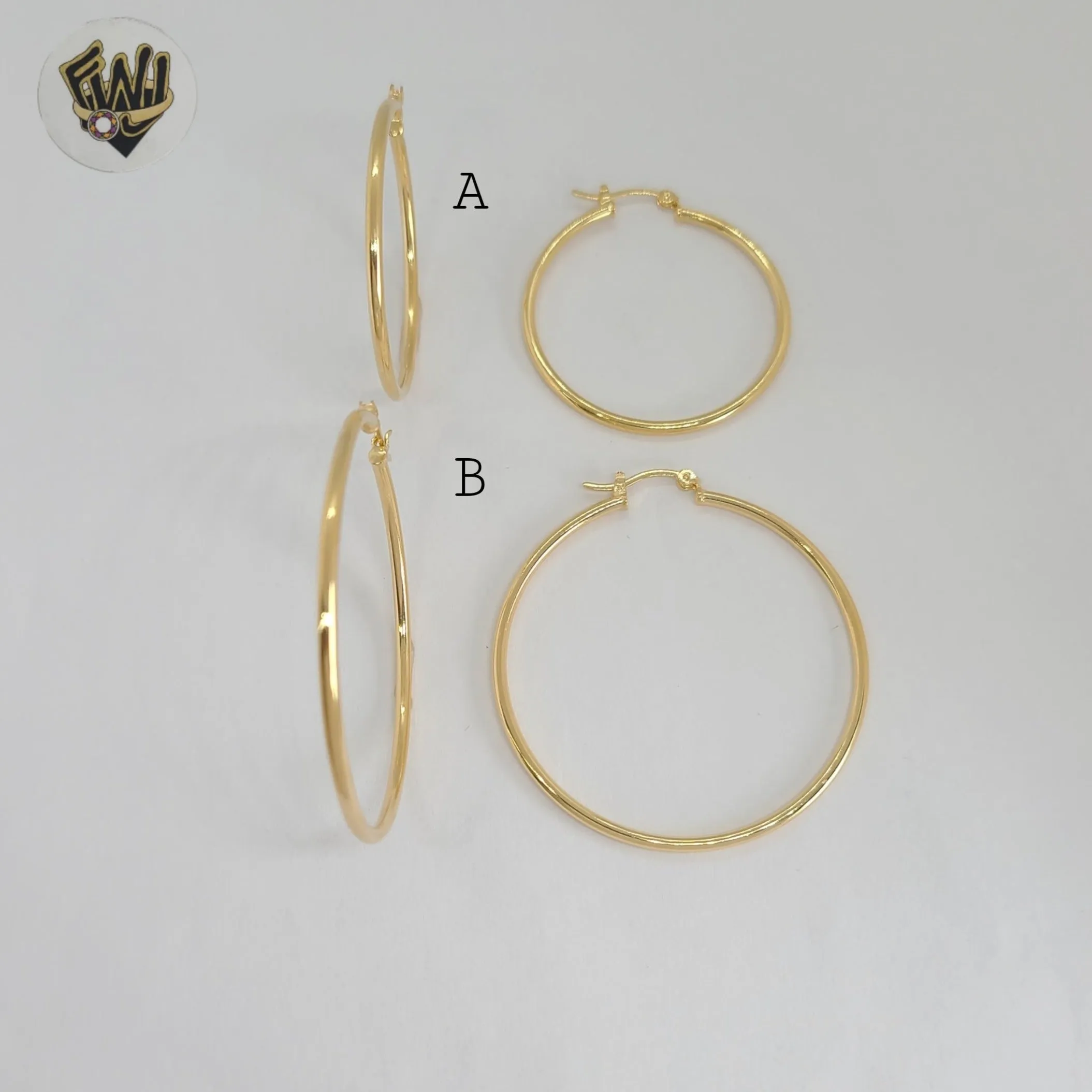 (1-2948-3) Gold Laminate - Classic Plain Hoops - BGF