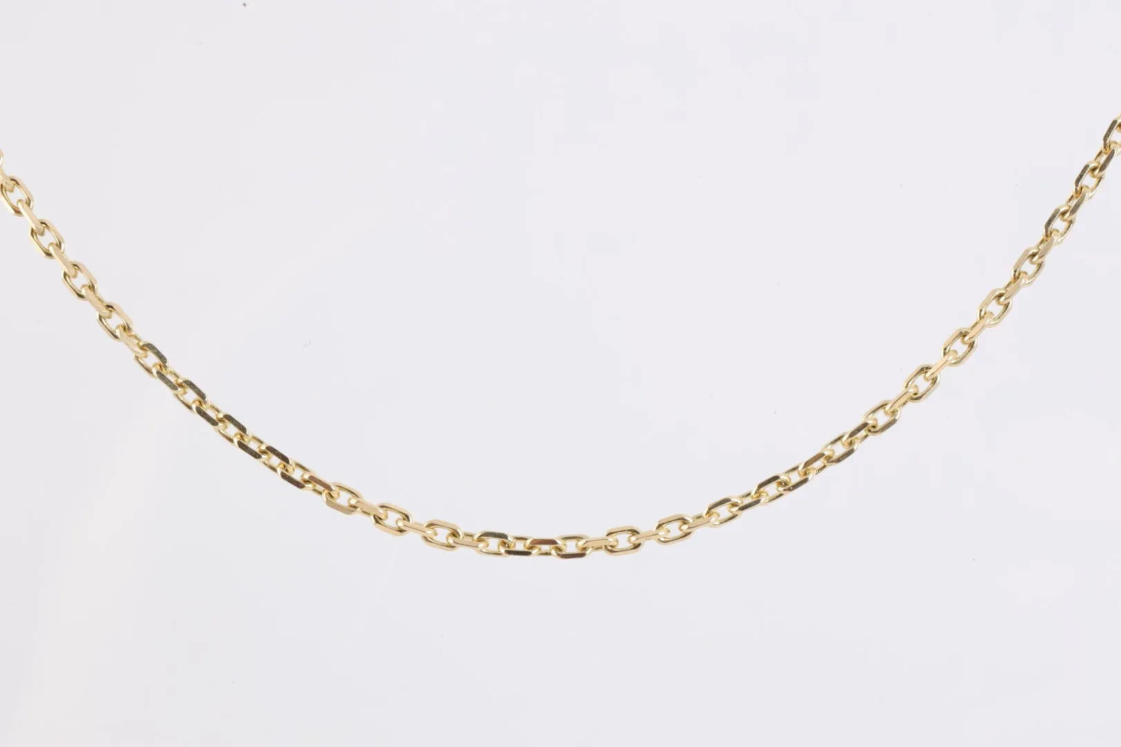 18" 14k Yellow Gold Cable Link Chain Necklace (6.76g.)