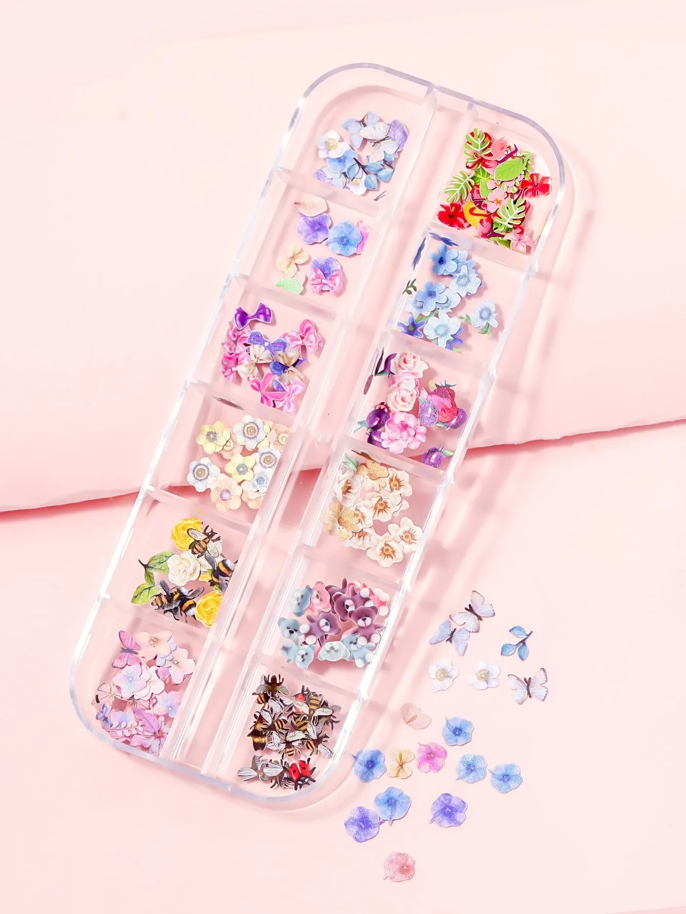 1box Floral Pattern Nail Art Decoration