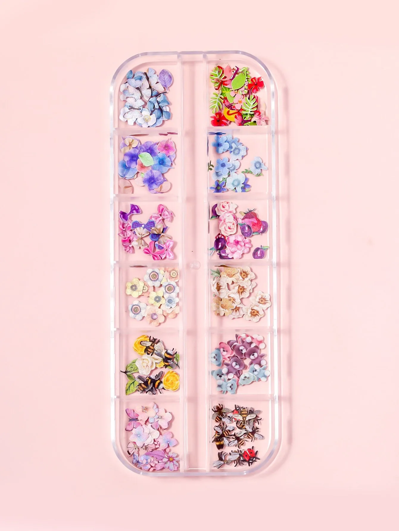 1box Floral Pattern Nail Art Decoration