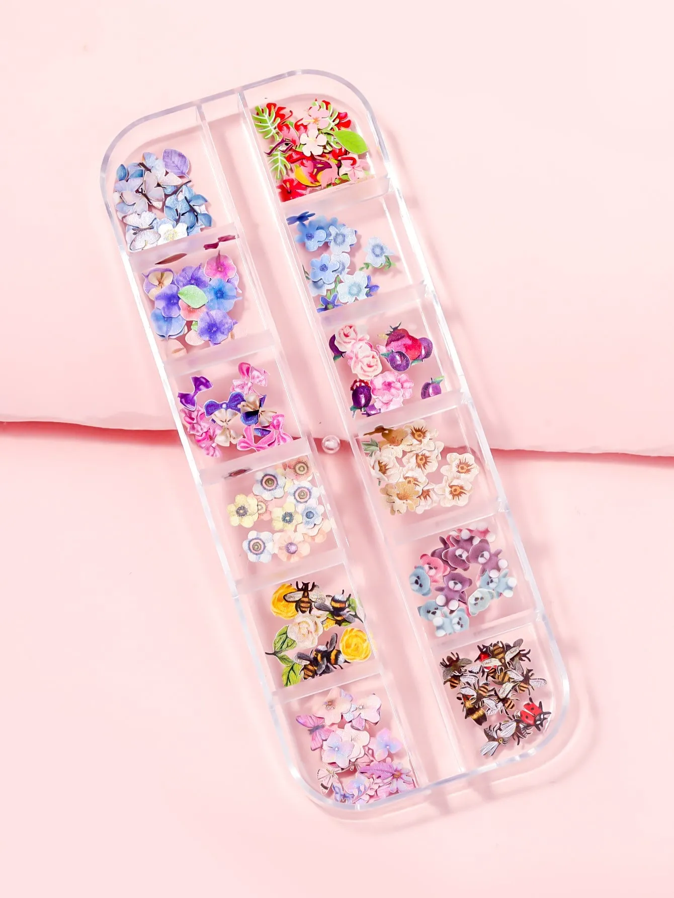 1box Floral Pattern Nail Art Decoration