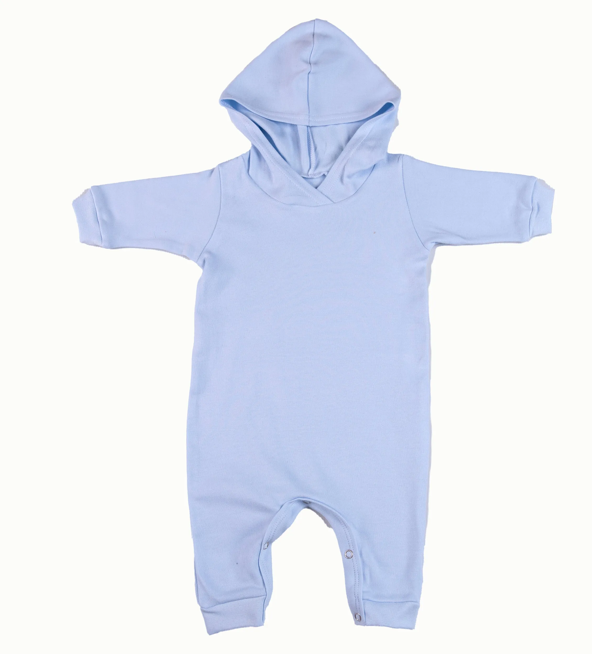 2-Pack Hooded Harem Blank Babygros Made From 100% Cotton