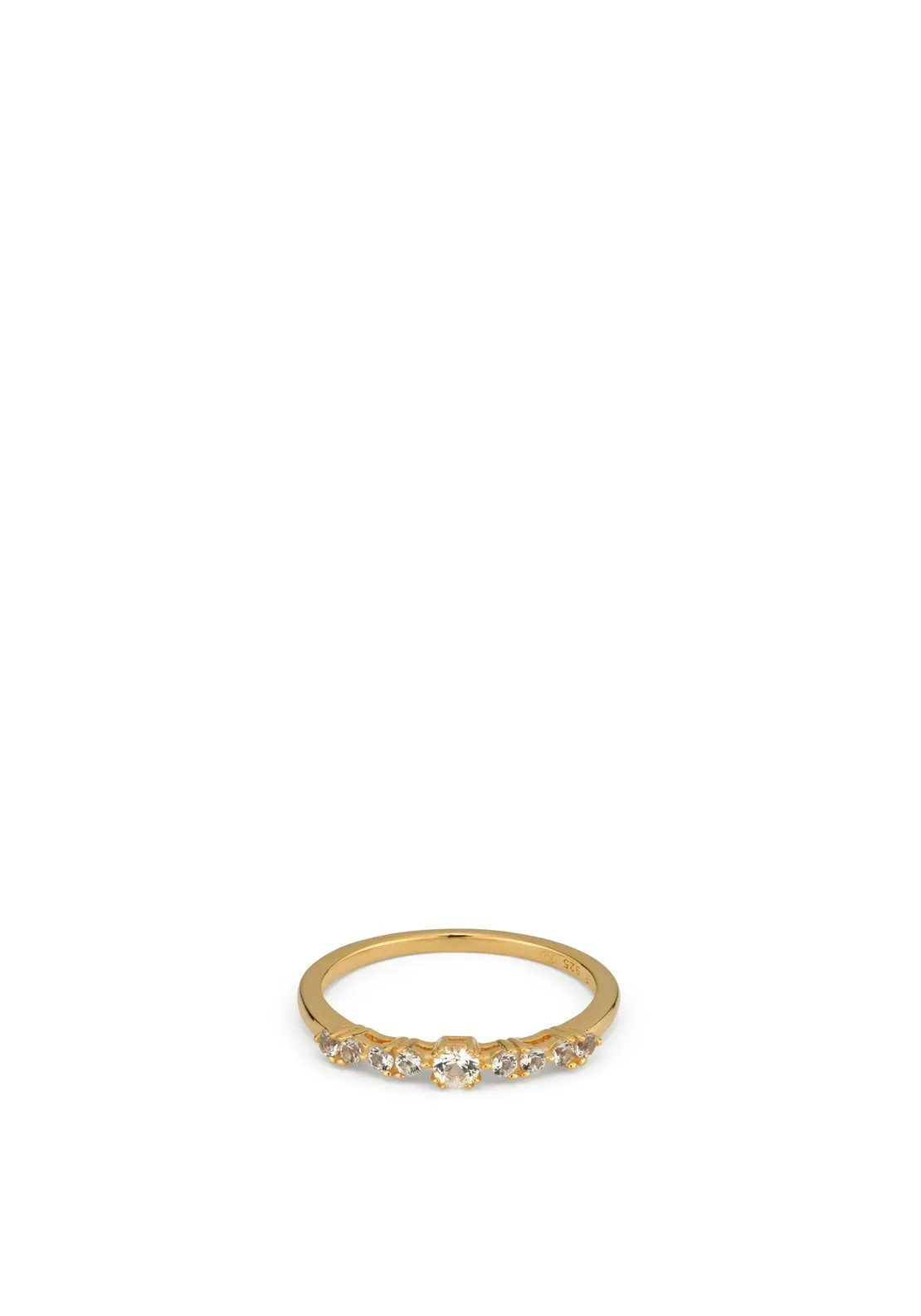 24Kae Classic Stone Ring, Gold Size 52