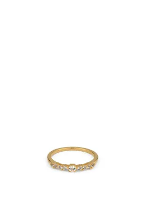 24Kae Classic Stone Ring, Gold Size 52