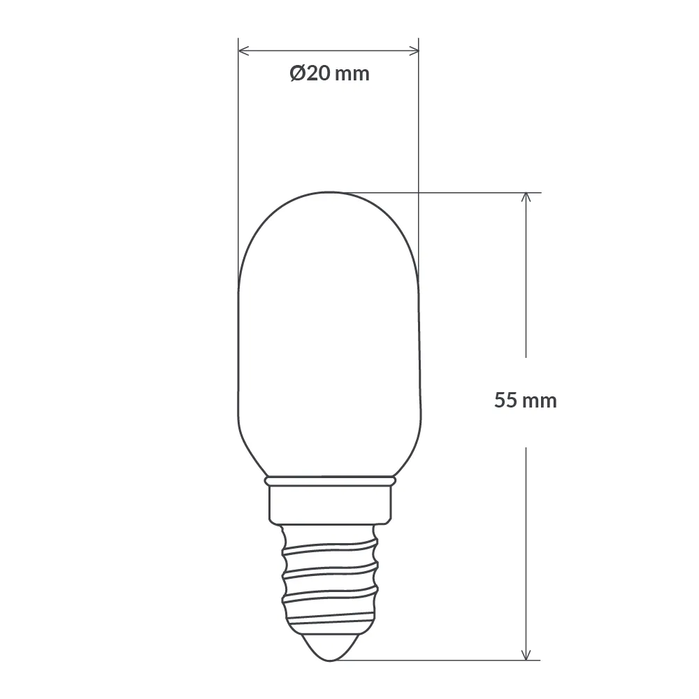 2W Pilot LED Light Bulb E14 in Warm White