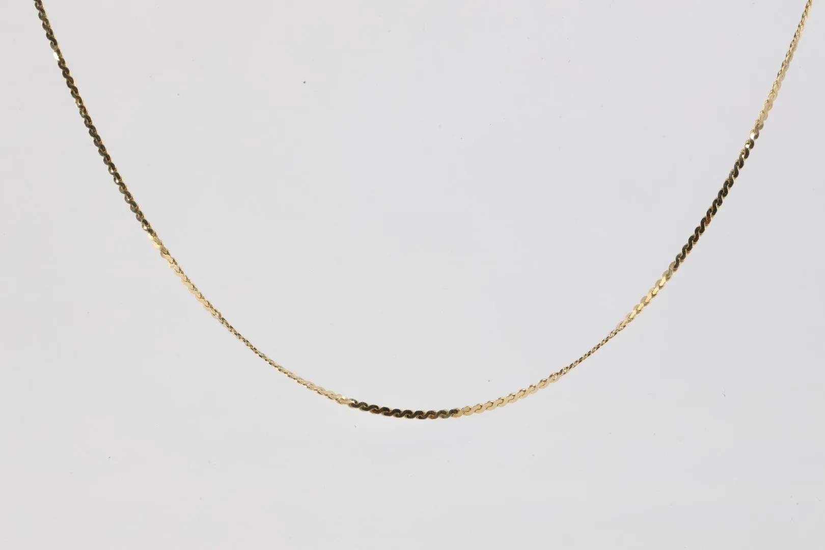 34'' 14k Yellow Gold Serpentine Chain (3.58g.)