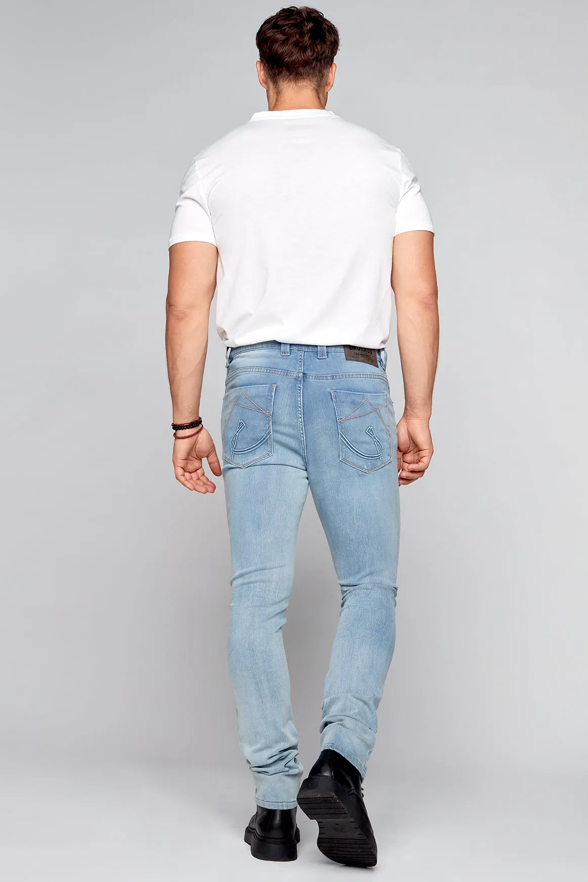 5 Pocket Straight Fit Jeans - Vintage Bleach