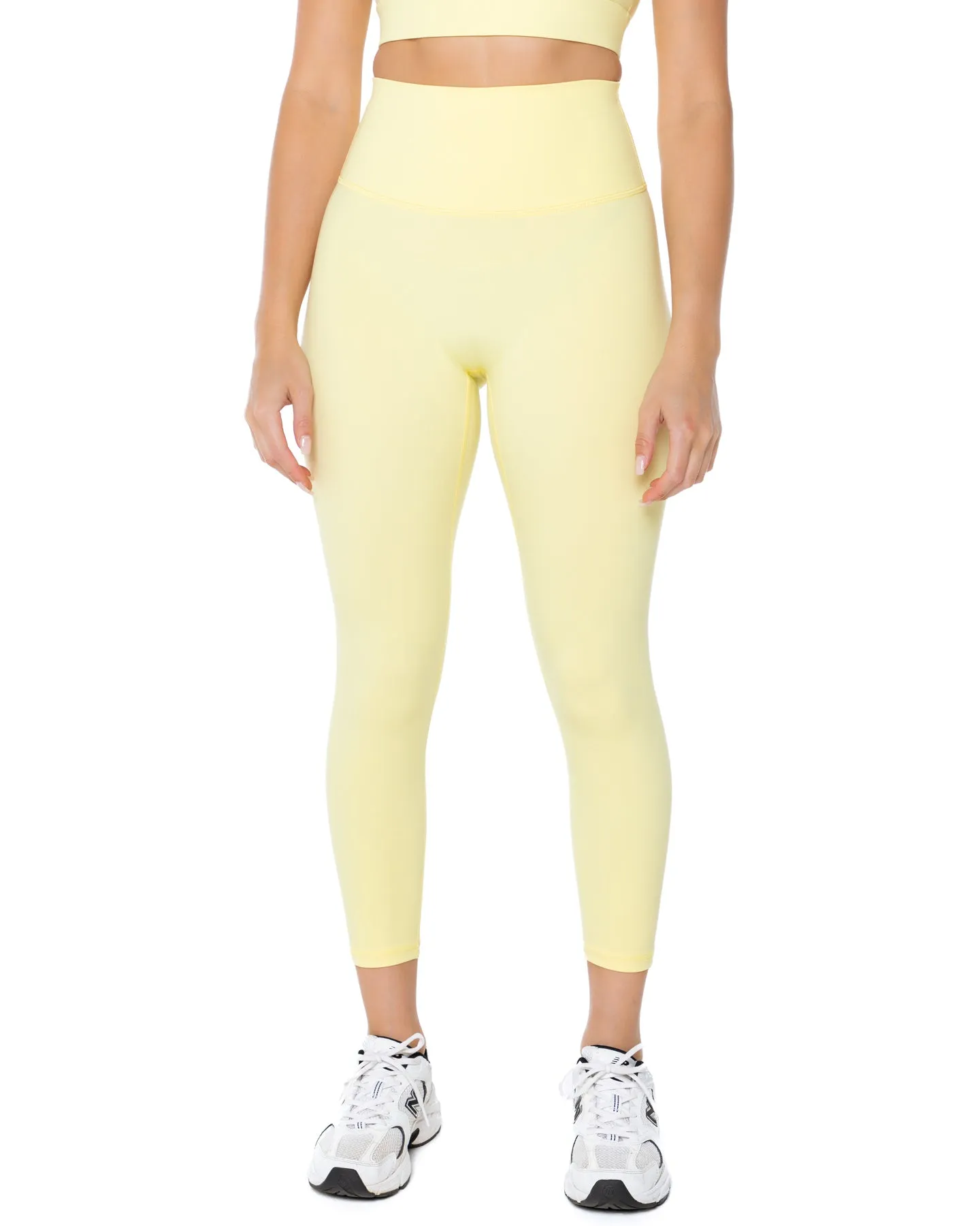 7/8 Aura Scrunch Leggings - Soft Yellow