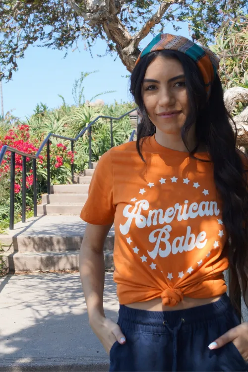 American Babe Classic Tee - Orange