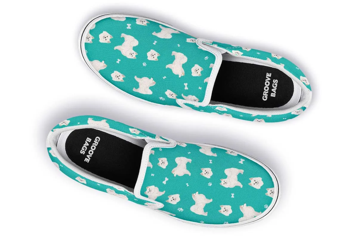 American Eskimo Pattern Slip-On Shoes