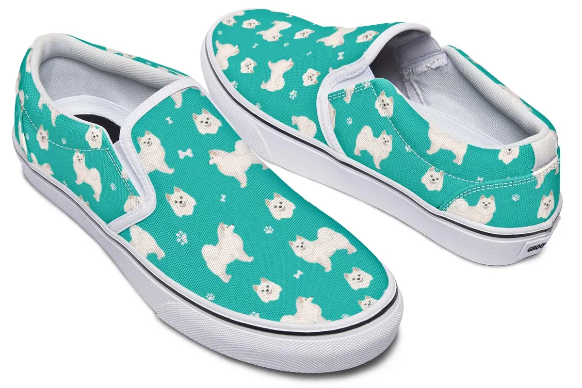 American Eskimo Pattern Slip-On Shoes