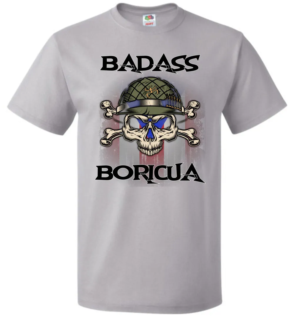 Badass Boricua Skull X Bones (Small-6XL) T-Shirt