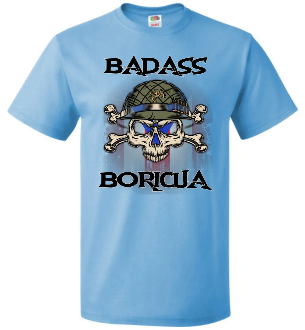 Badass Boricua Skull X Bones (Small-6XL) T-Shirt