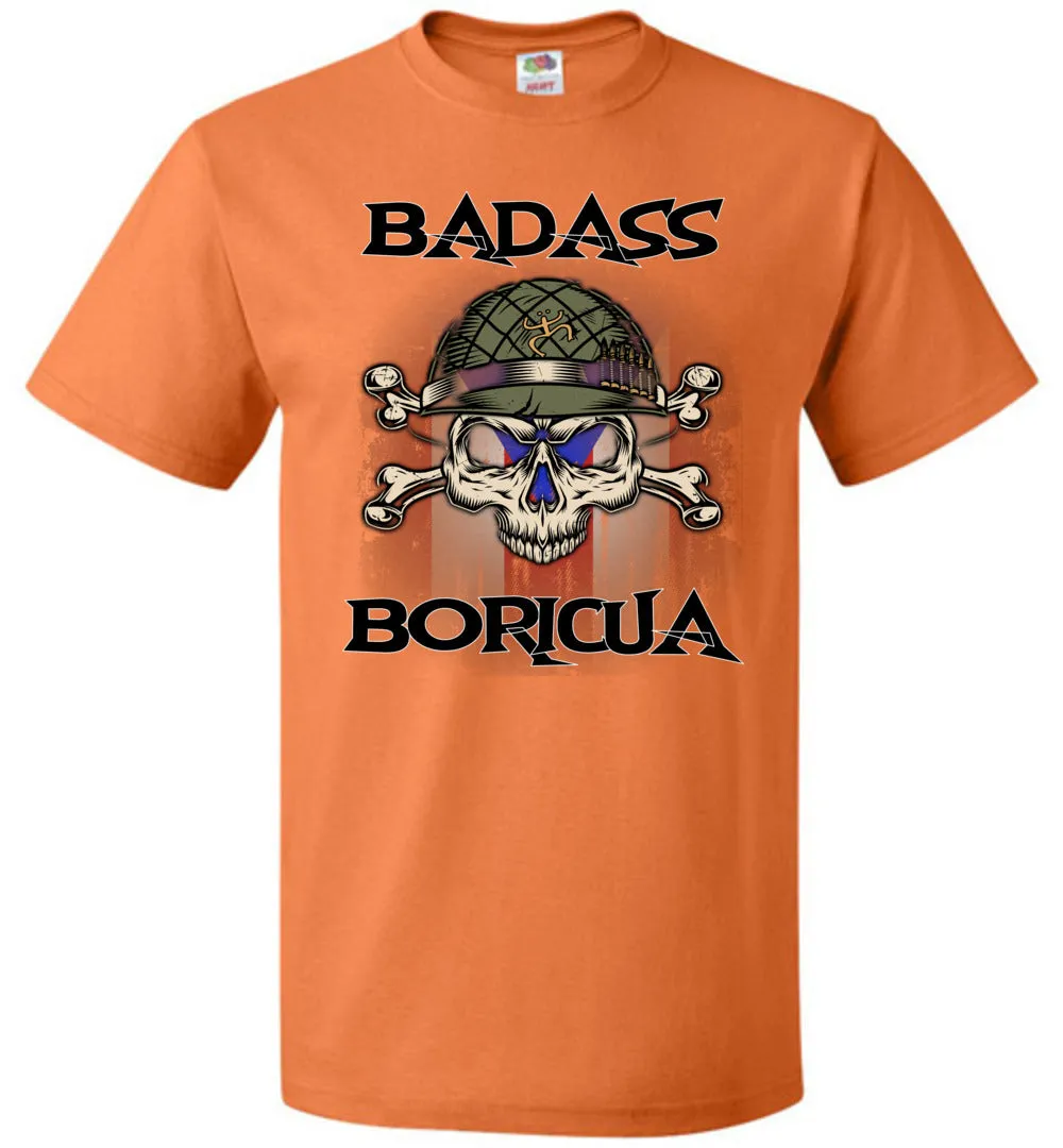 Badass Boricua Skull X Bones (Small-6XL) T-Shirt