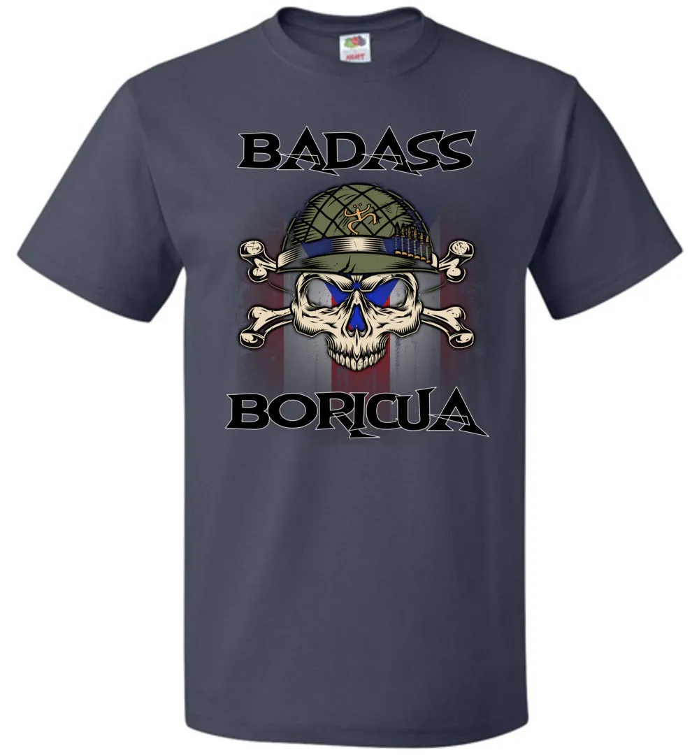 Badass Boricua Skull X Bones (Small-6XL) T-Shirt