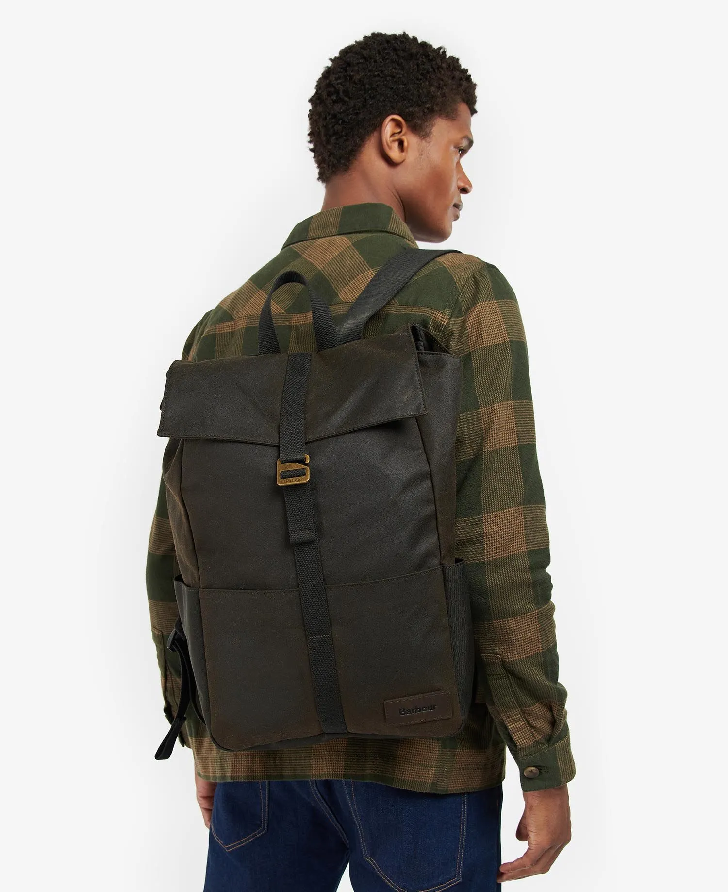 Barbour Mens Essential Wax Knapsack Backpack