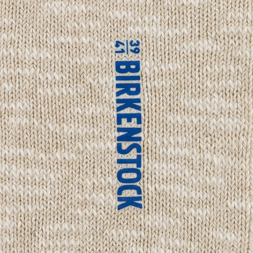 Birkenstock Women's Cotton Slub Socks (Beige/White)