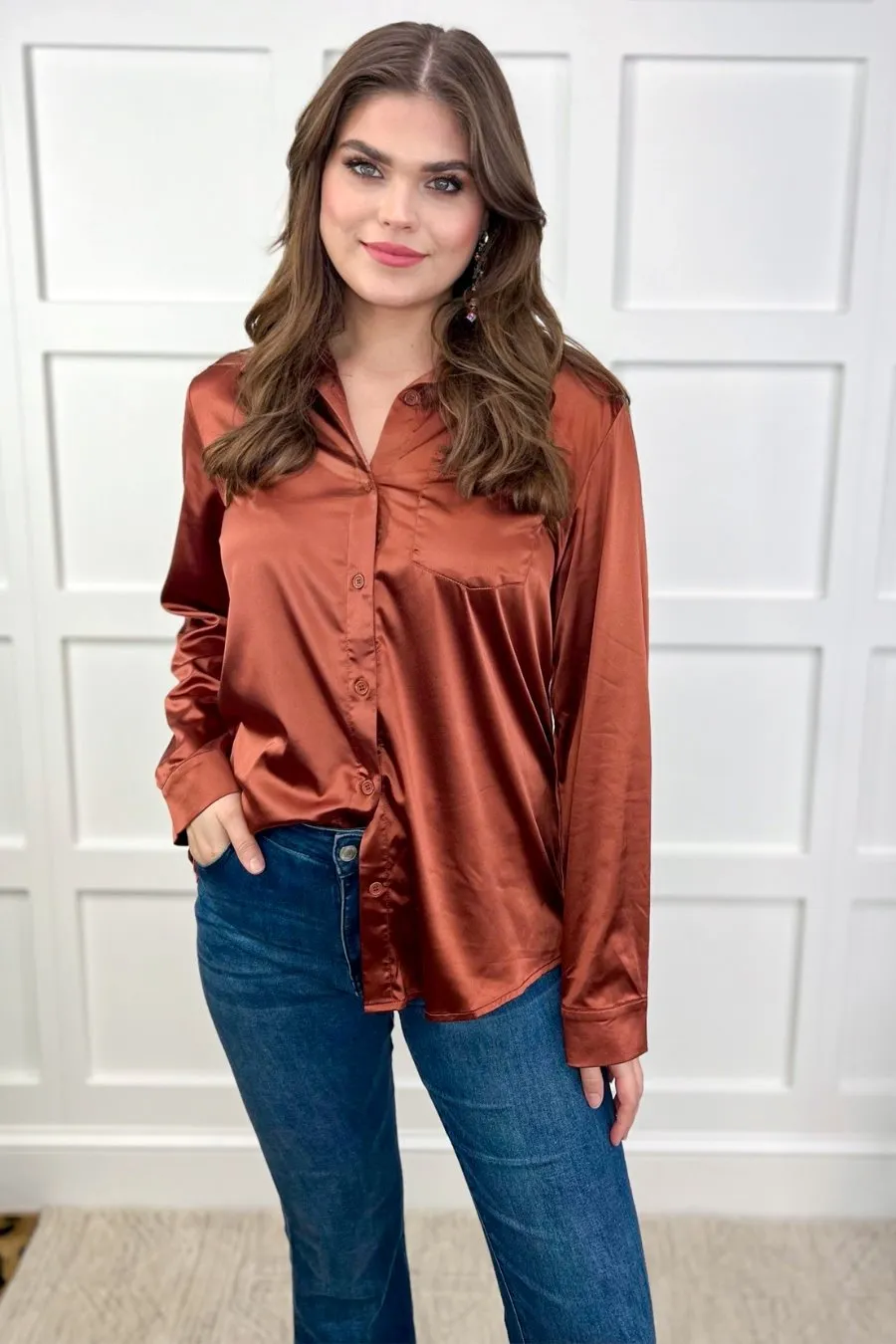 Boss Babe Button Up Top