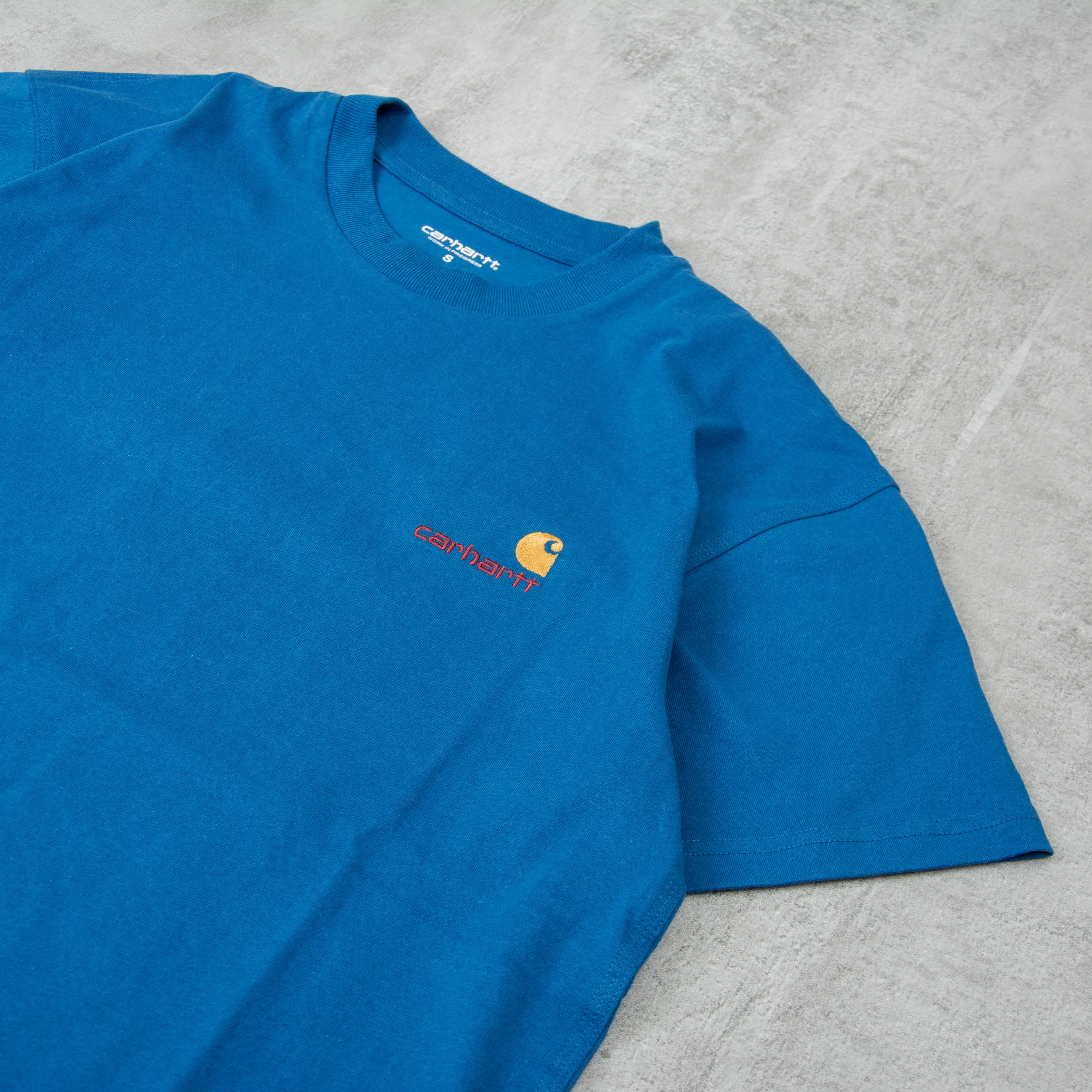 Carhartt WIP American Script S/S Tee - Amalfi