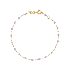 Classic Gigi Lilac bracelet, Yellow Gold, 7.5"