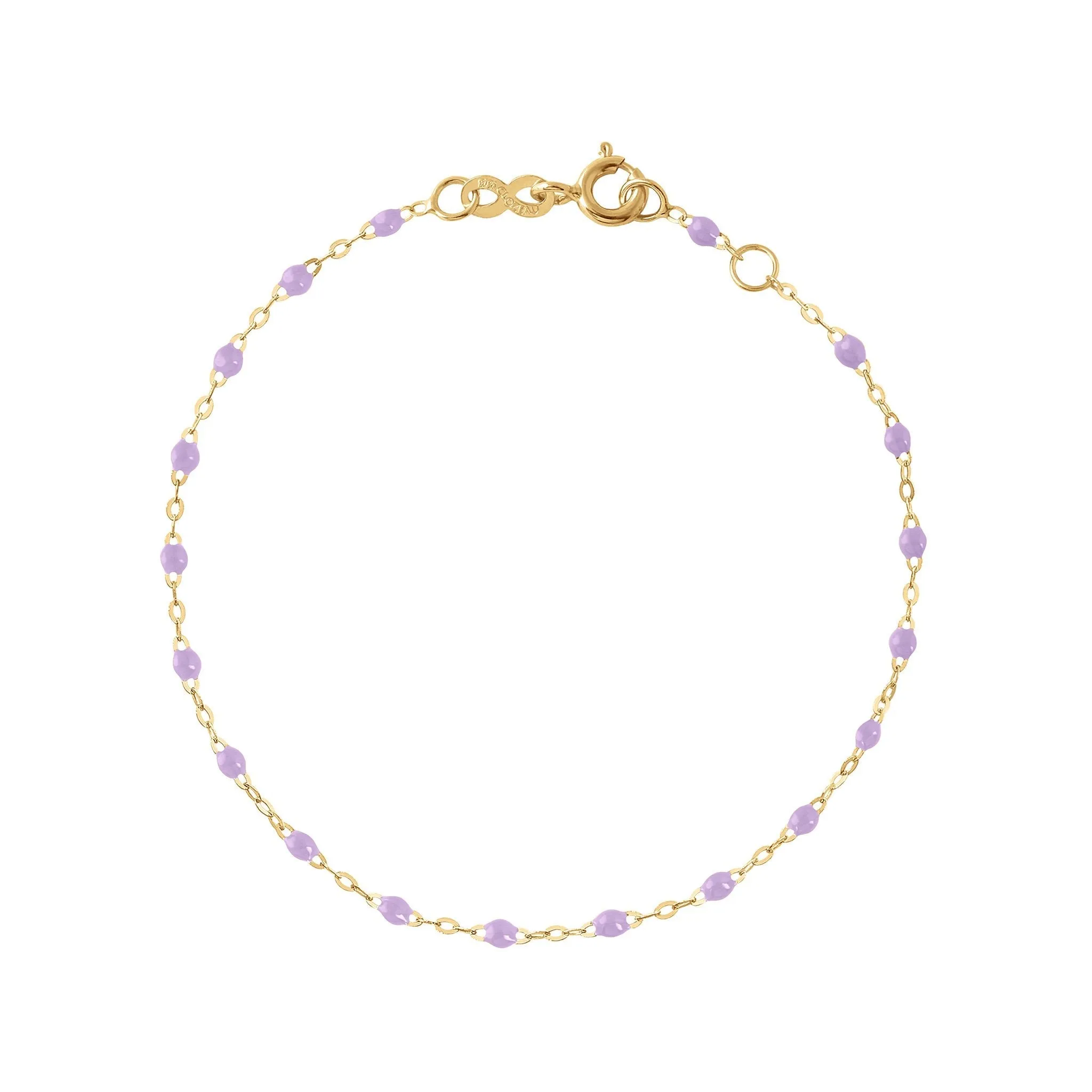 Classic Gigi Lilac bracelet, Yellow Gold, 7.5"