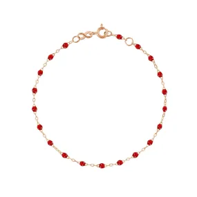 Classic Gigi Ruby bracelet, Rose Gold, 7.5"