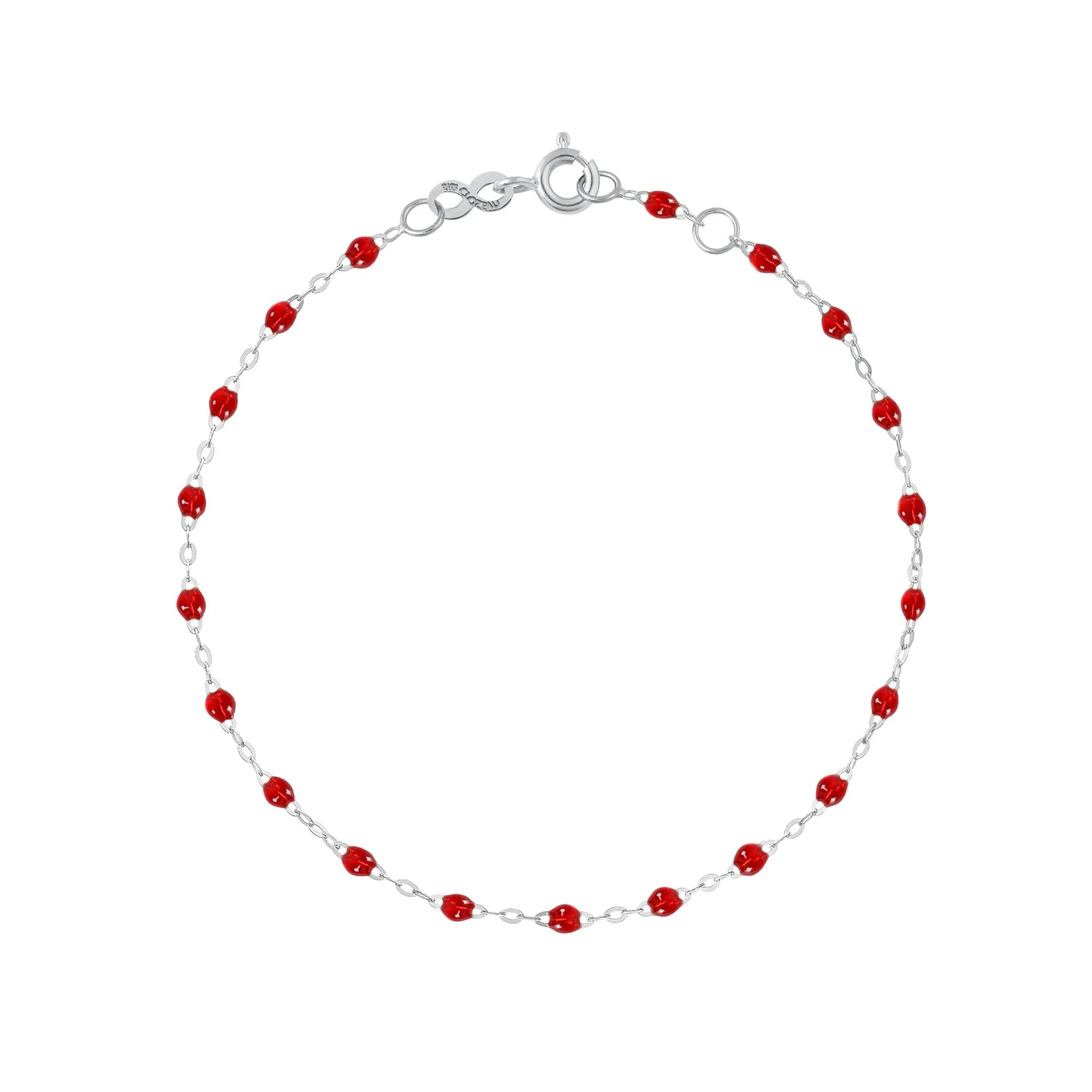 Classic Gigi Ruby bracelet, White Gold, 7.5"