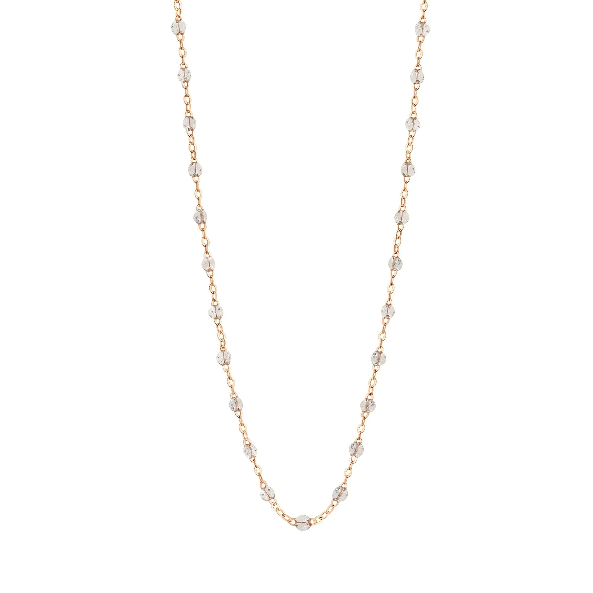 Classic Gigi Sparkle necklace, Rose Gold, 17.7"