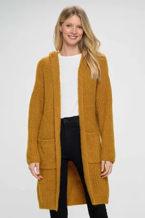 Classic Mustard Shrug Design Hoodie Pullover