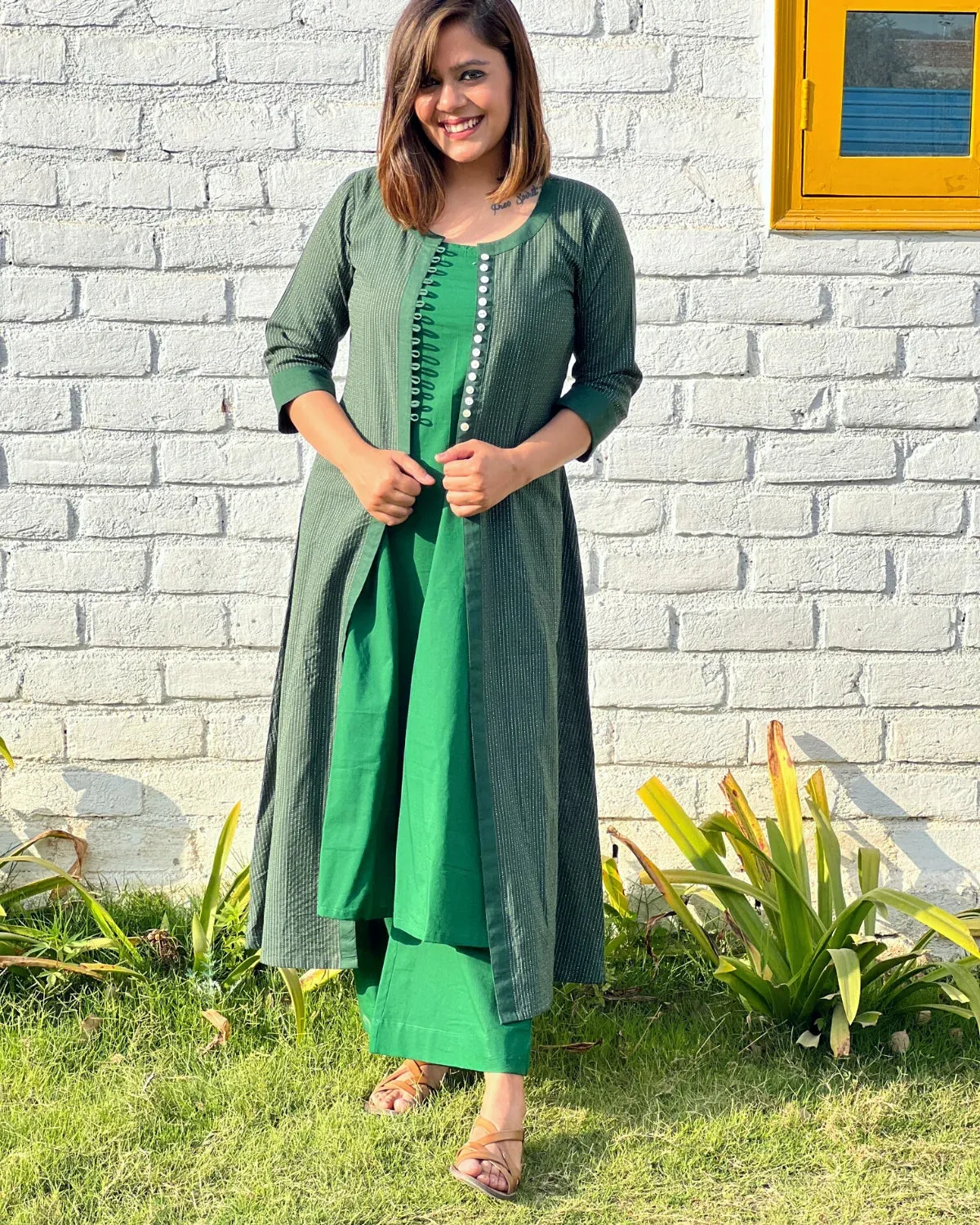 Cotton Green Katha Jacket  - Set of 3