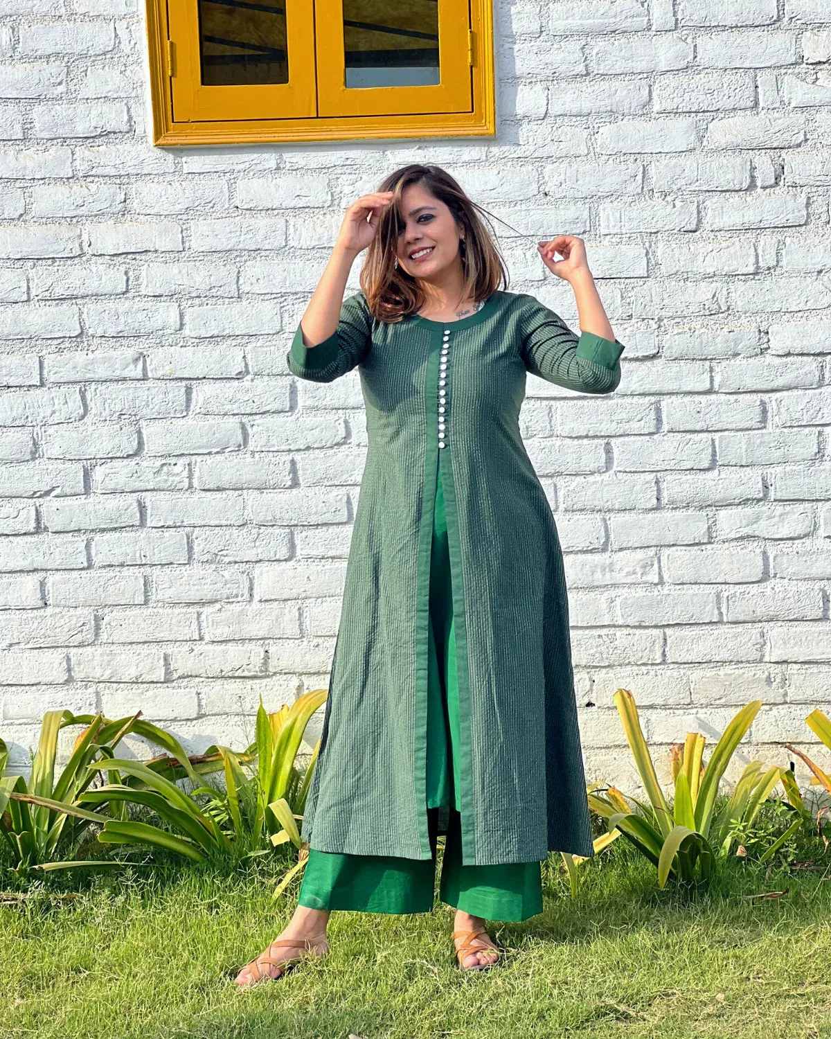 Cotton Green Katha Jacket  - Set of 3