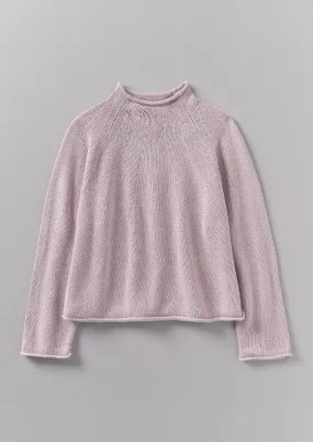 Cotton Linen Easy Sweater | Wood Lilac