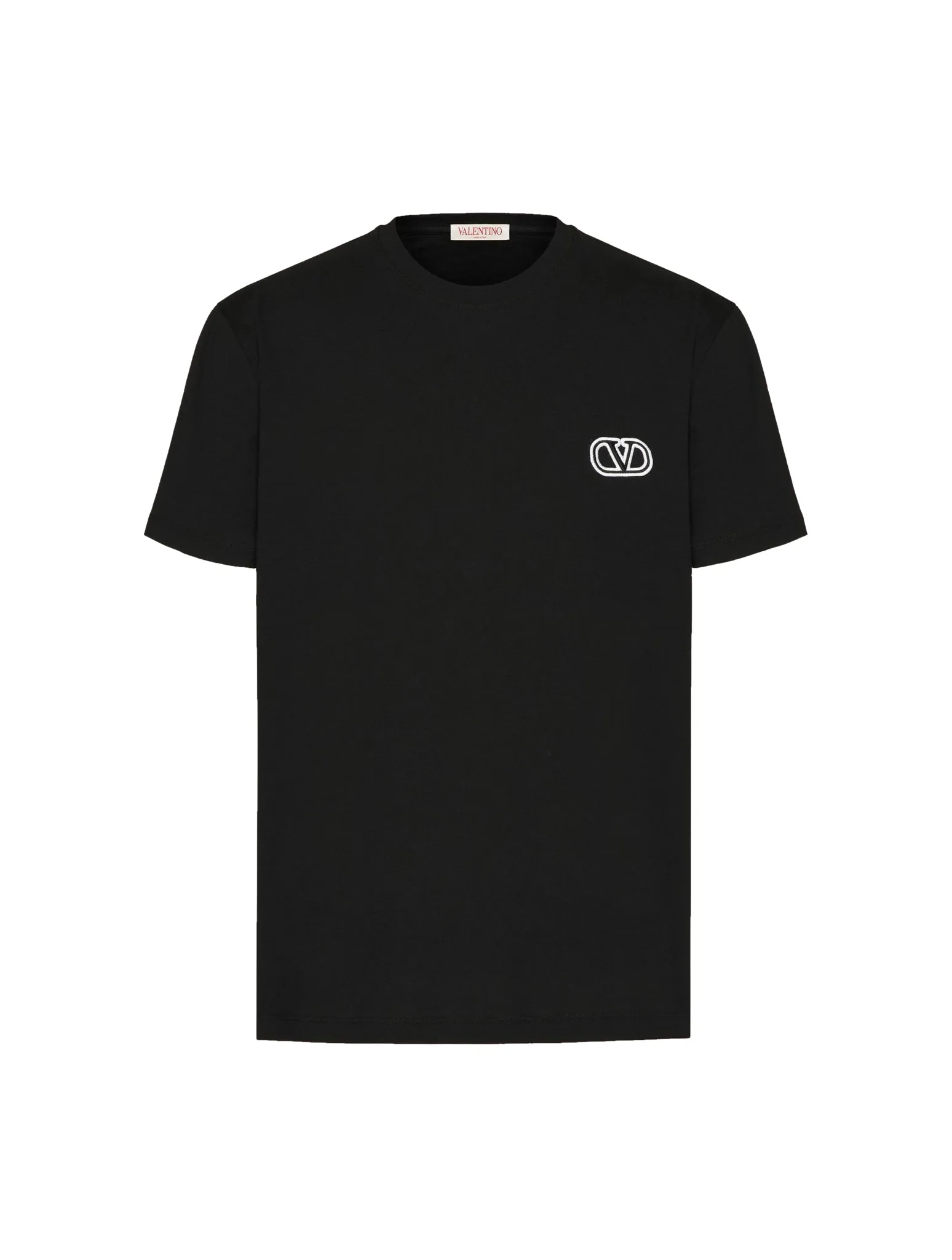 COTTON T-SHIRT WITH VLOGO SIGNATURE PATCH