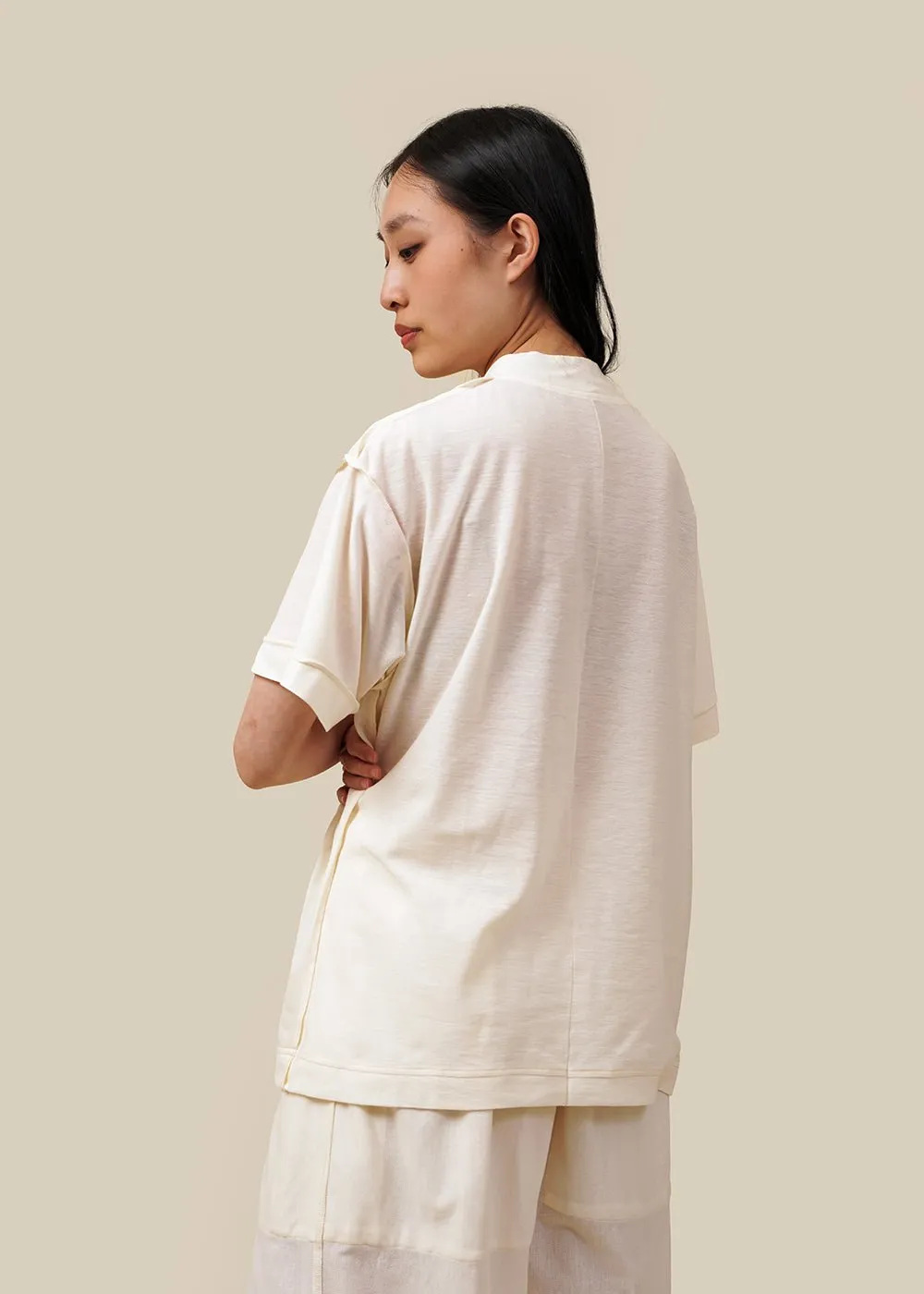 Cream Classic Box Tee