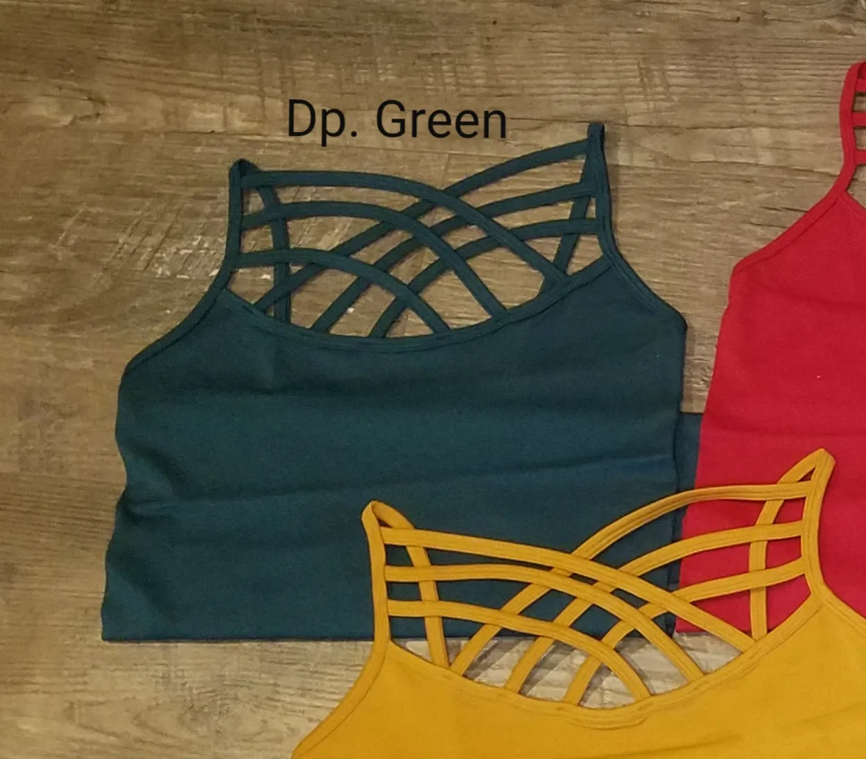 Criss Cross Long Seamless Tank Top - Multiple Color Options