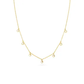 Dangling Pearl Station Necklace