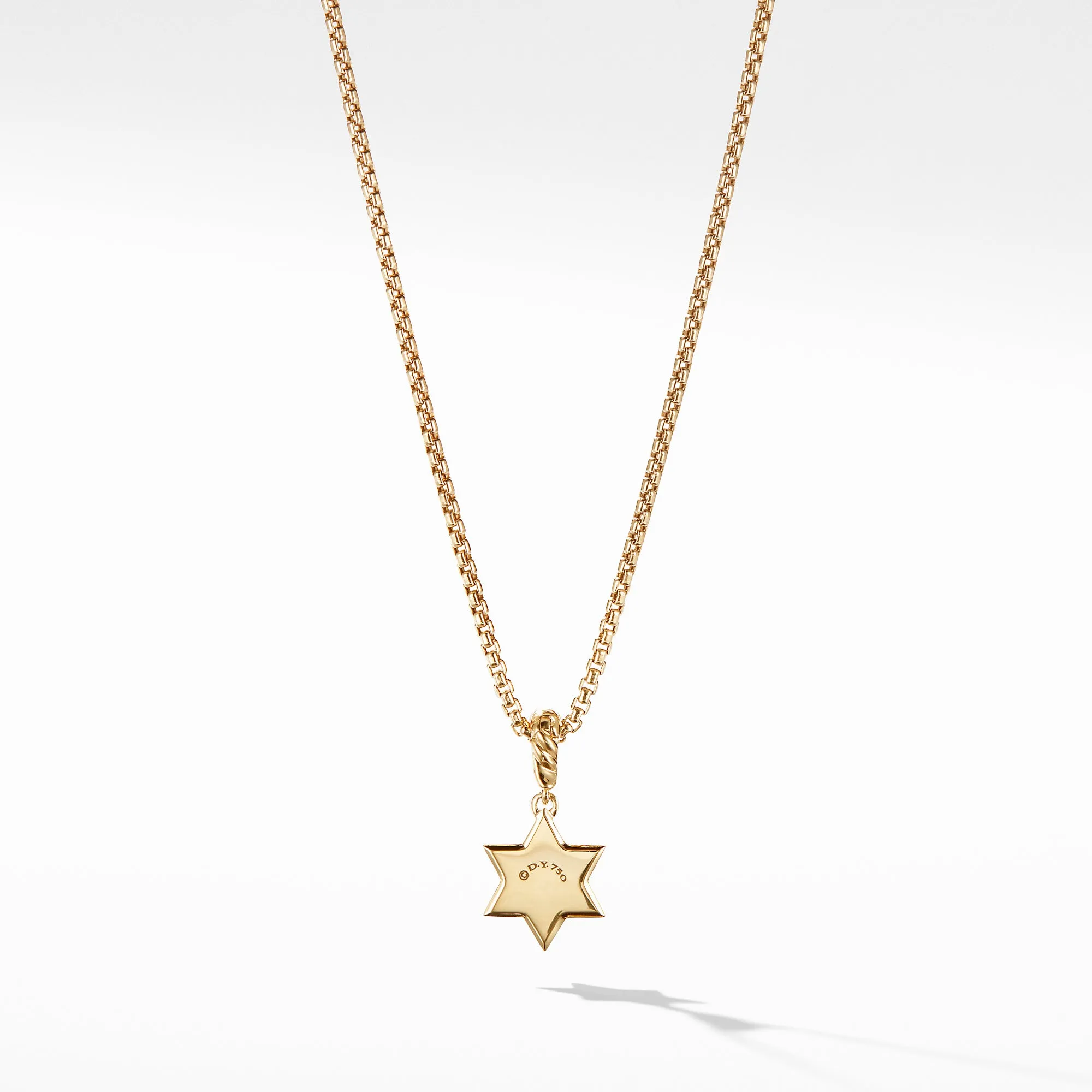 David Yurman Star of David Pendant in 18K Yellow Gold with Diamonds