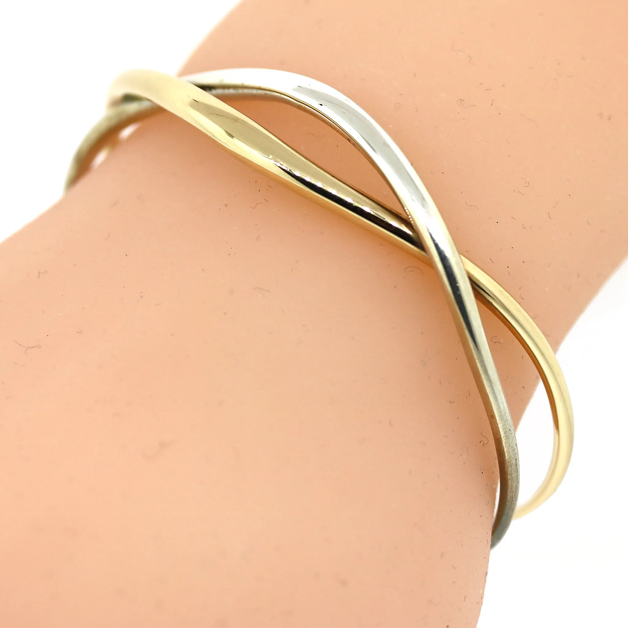 Ed Levin Wave Gold and Silver Bracelet