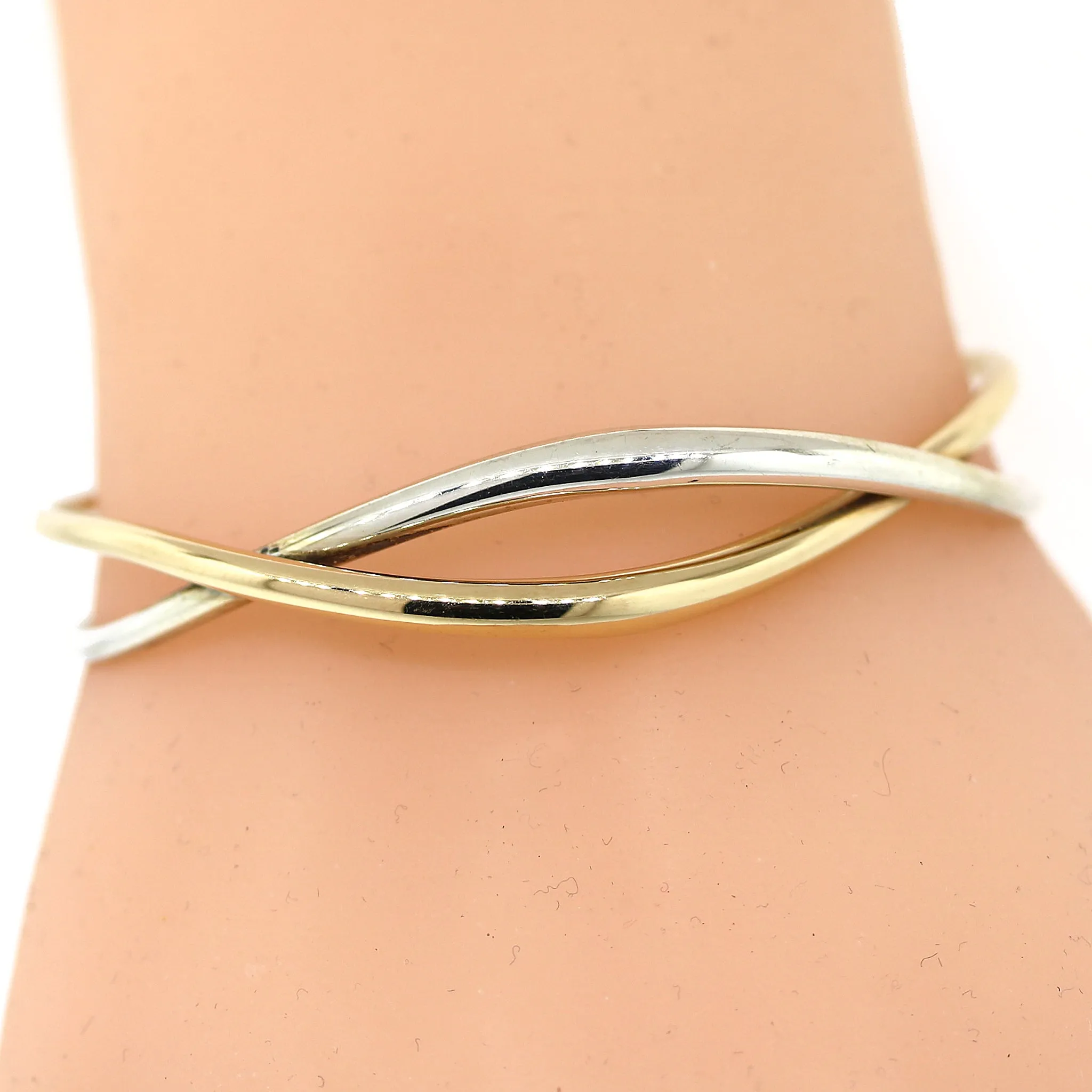 Ed Levin Wave Gold and Silver Bracelet