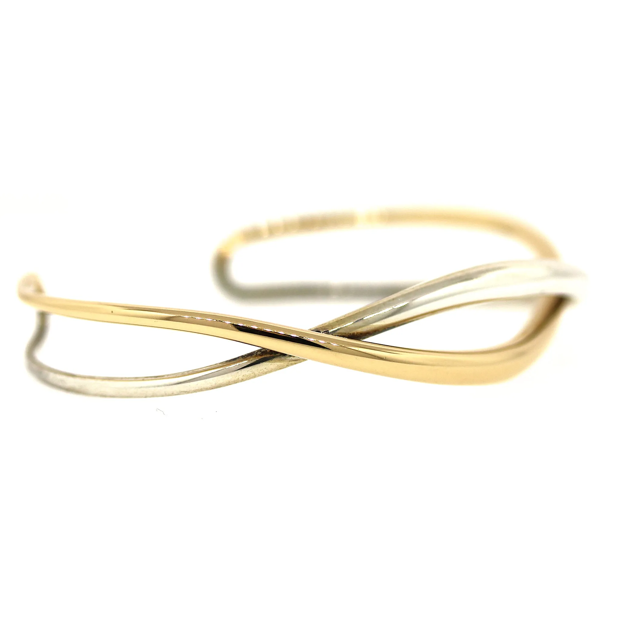 Ed Levin Wave Gold and Silver Bracelet