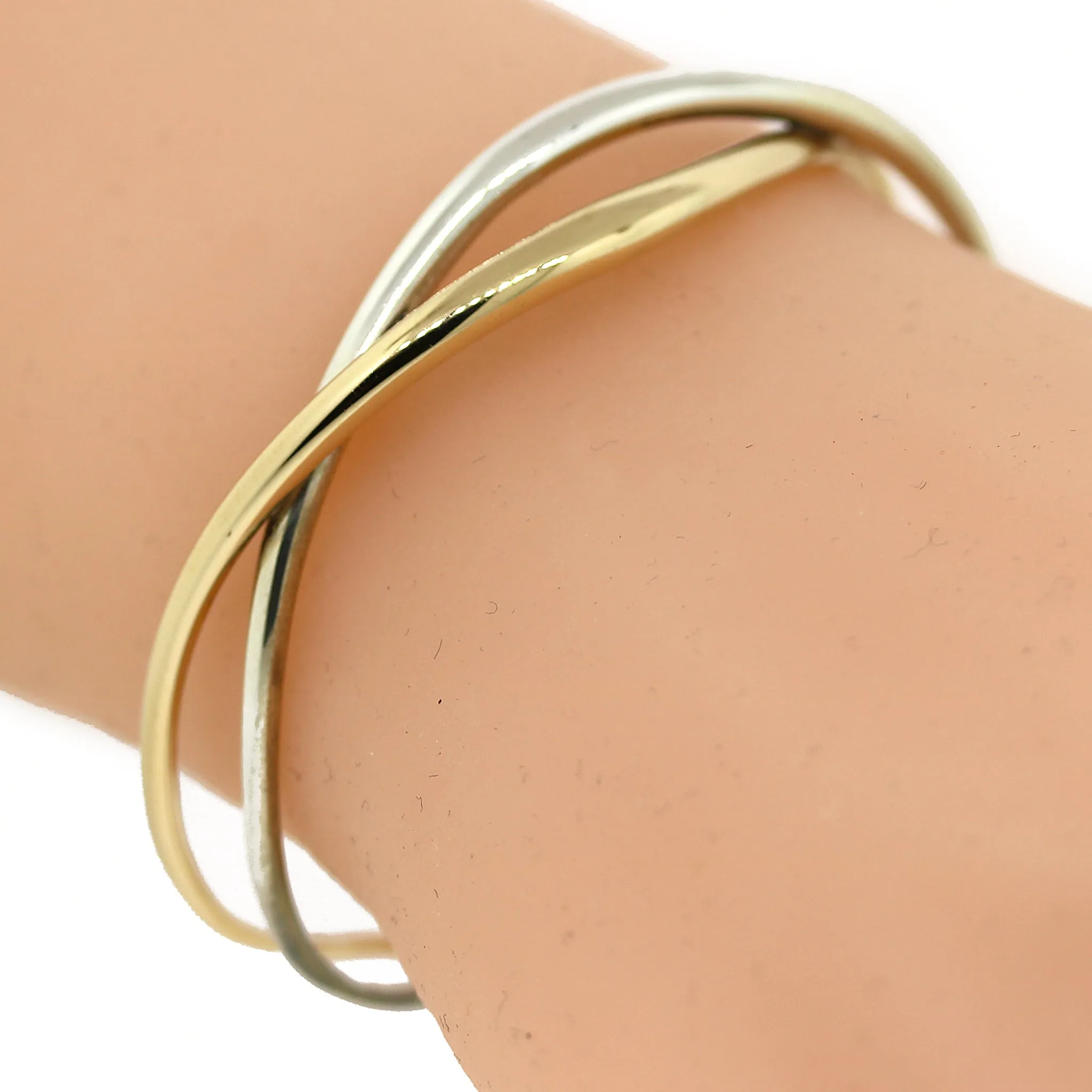 Ed Levin Wave Gold and Silver Bracelet