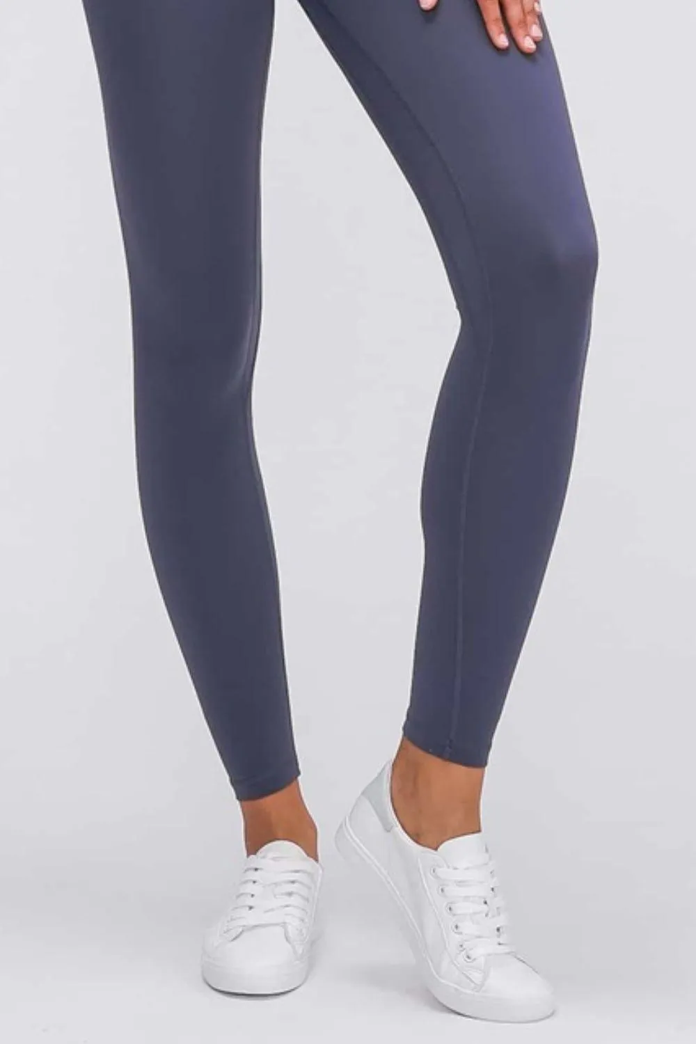 Feel Like Skin Elastic Waistband Yoga Leggings