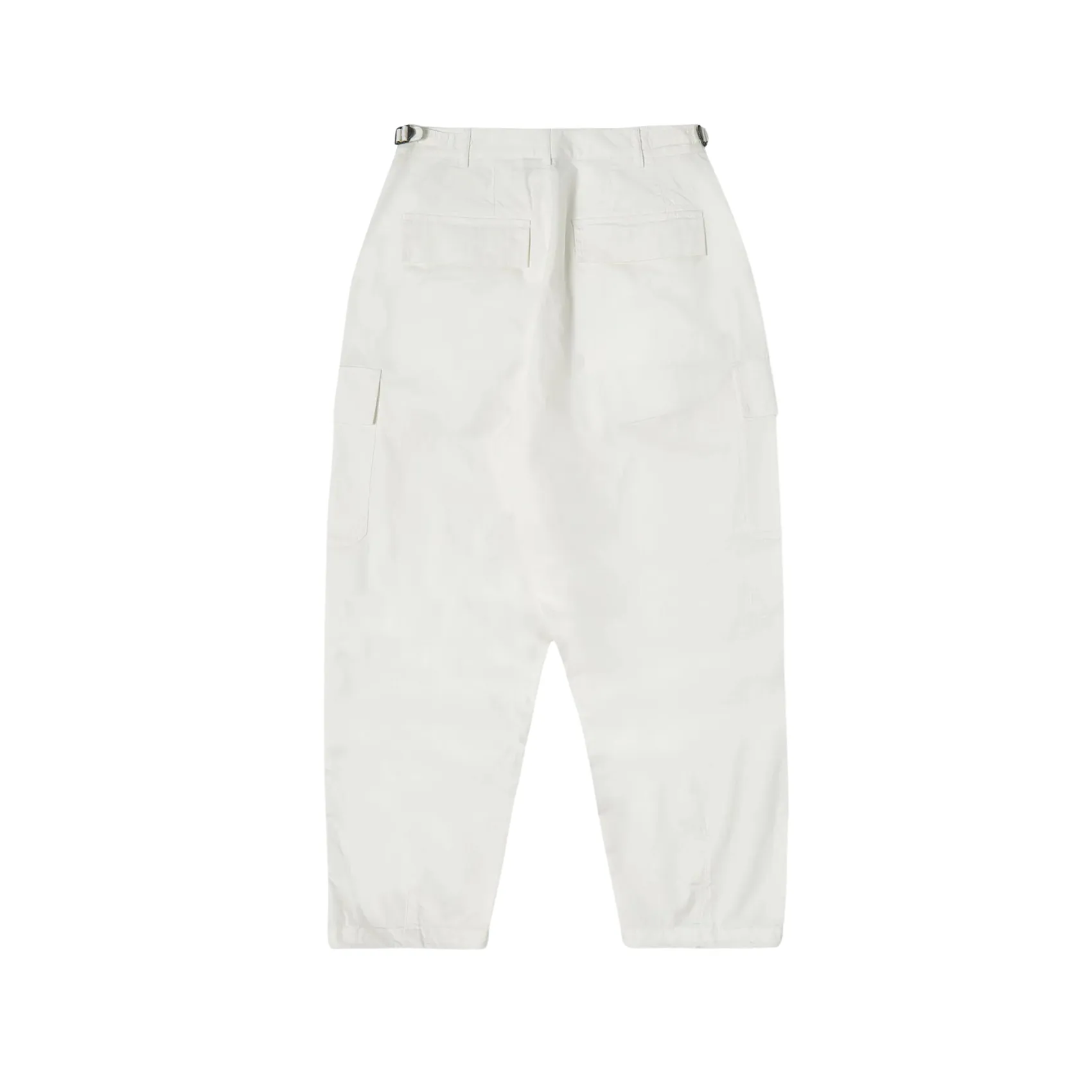 Fine Twill Loose Cargo Pant - Ecru