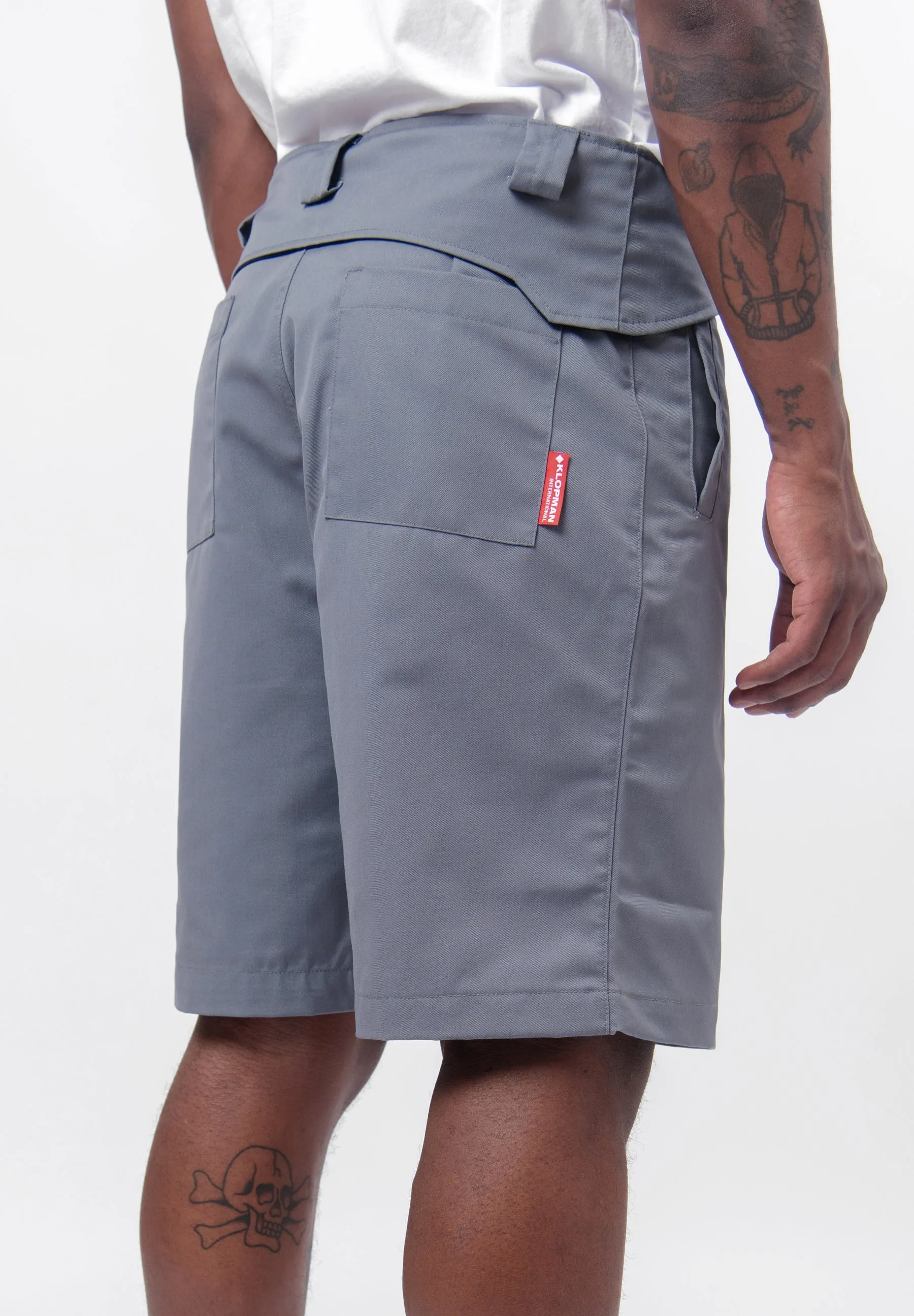 Folded Belt Short Steel Grey SS24GR1Z2KSSG