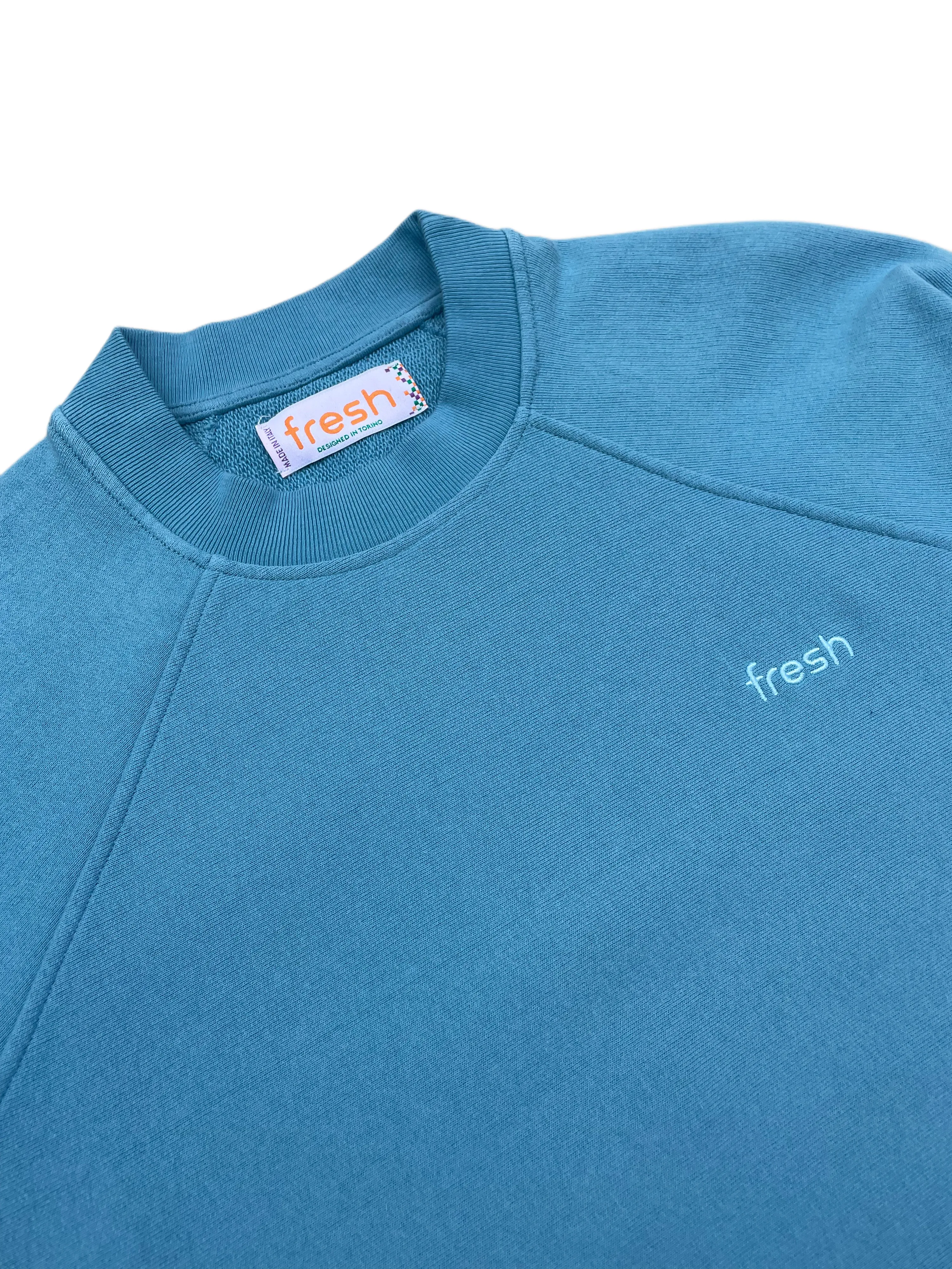 FRESH Billie Cotton Sweatshirt in Light Blue