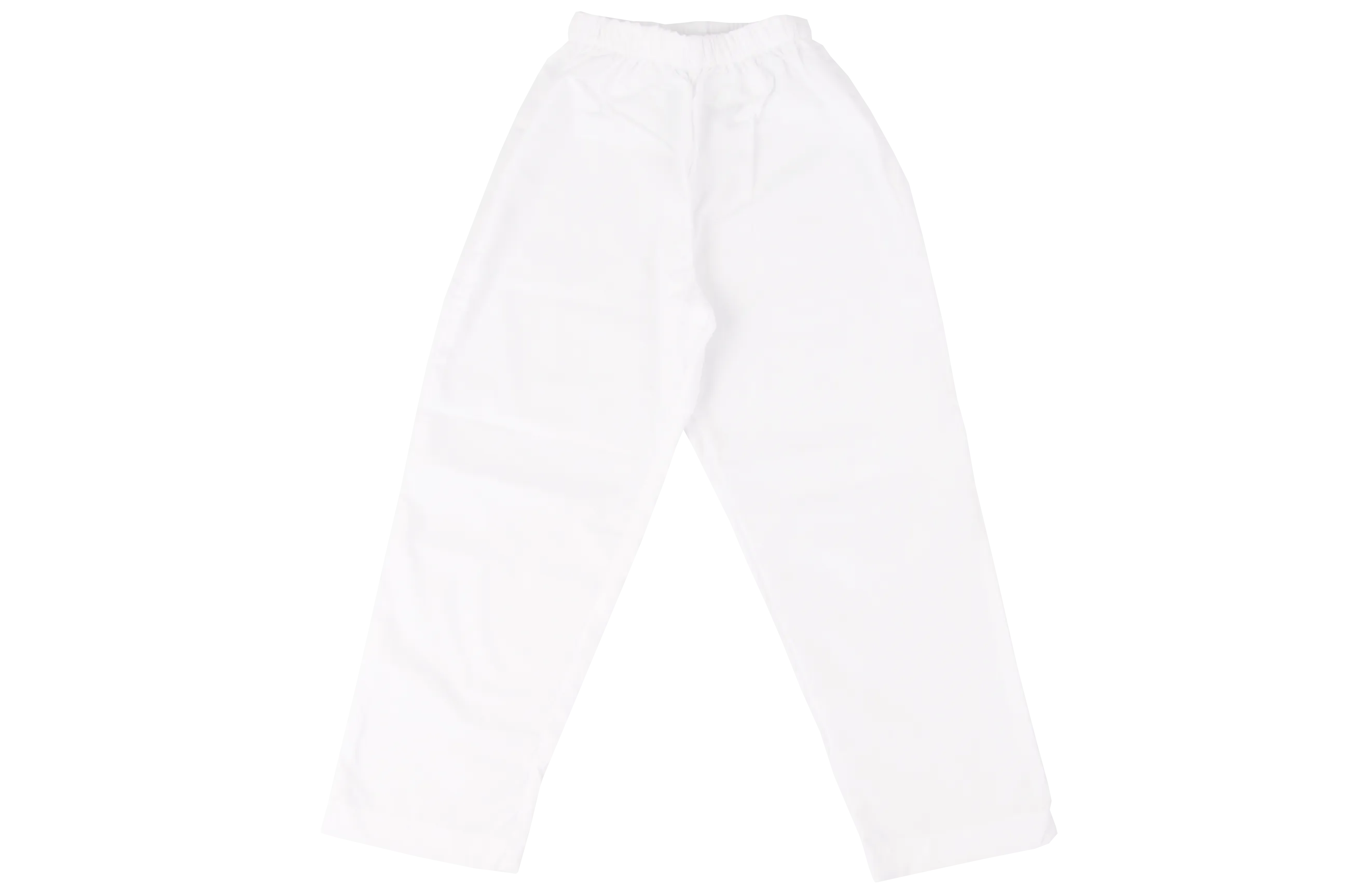 Girls Elasticated Pants (Ijar) - White Polycotton