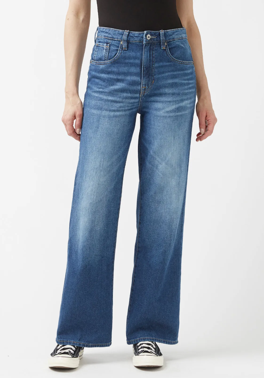 High Rise Wide Leg Addie Antique Jeans - BL15817