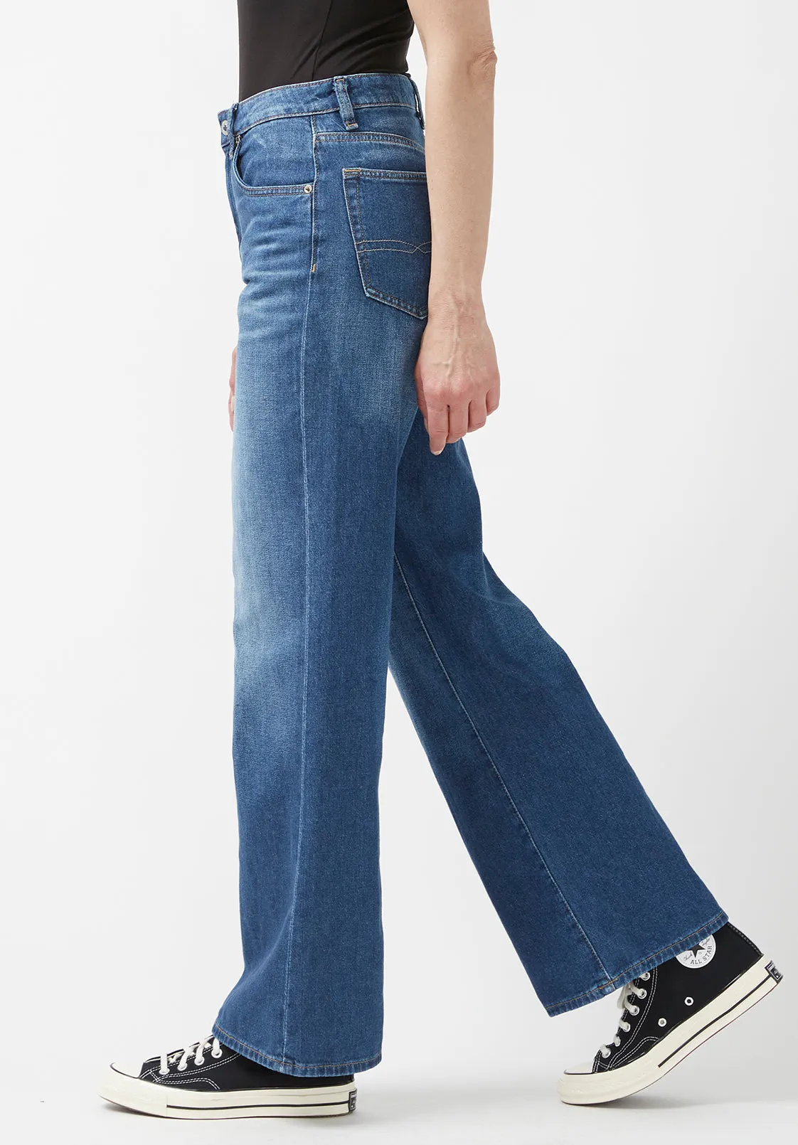 High Rise Wide Leg Addie Antique Jeans - BL15817