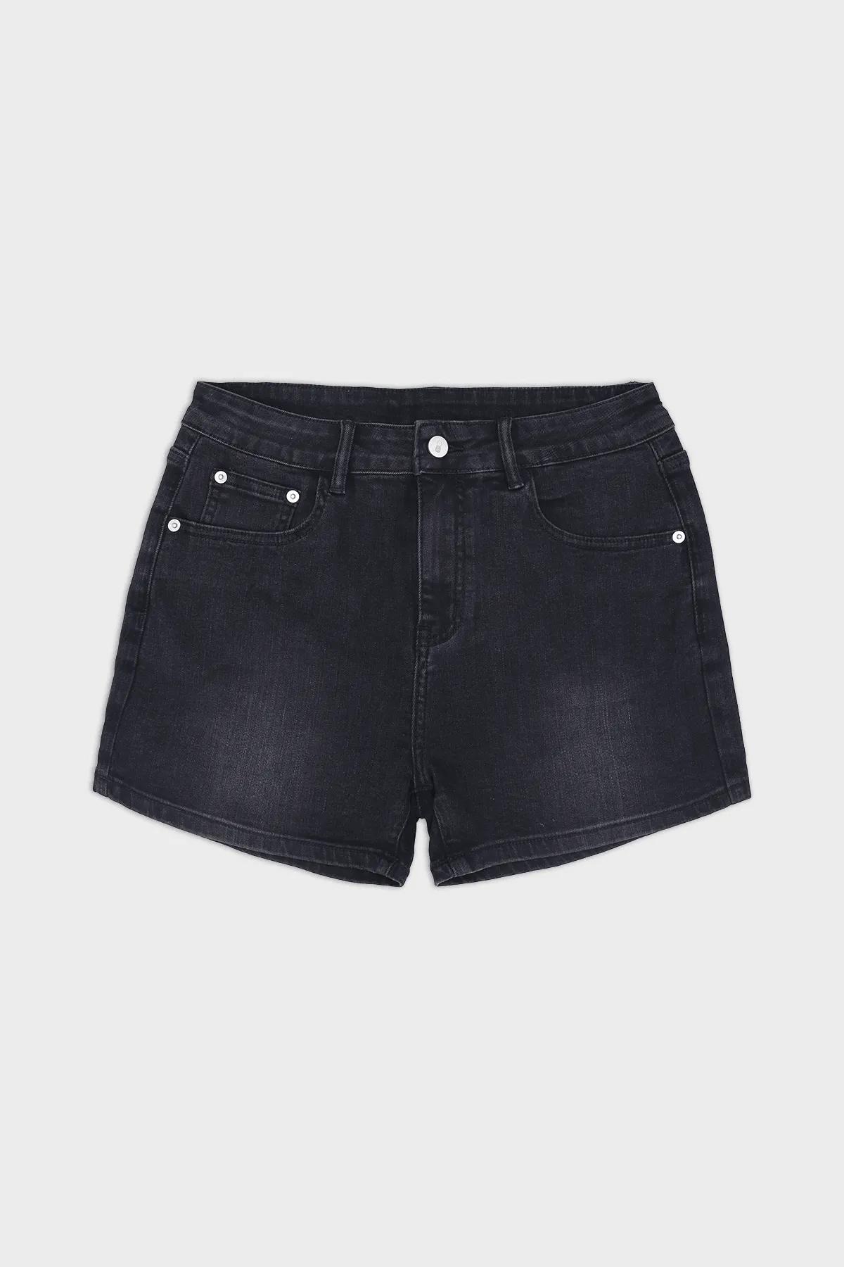 In-Your-Dreams 3.5" Denim Short Shorts - Black