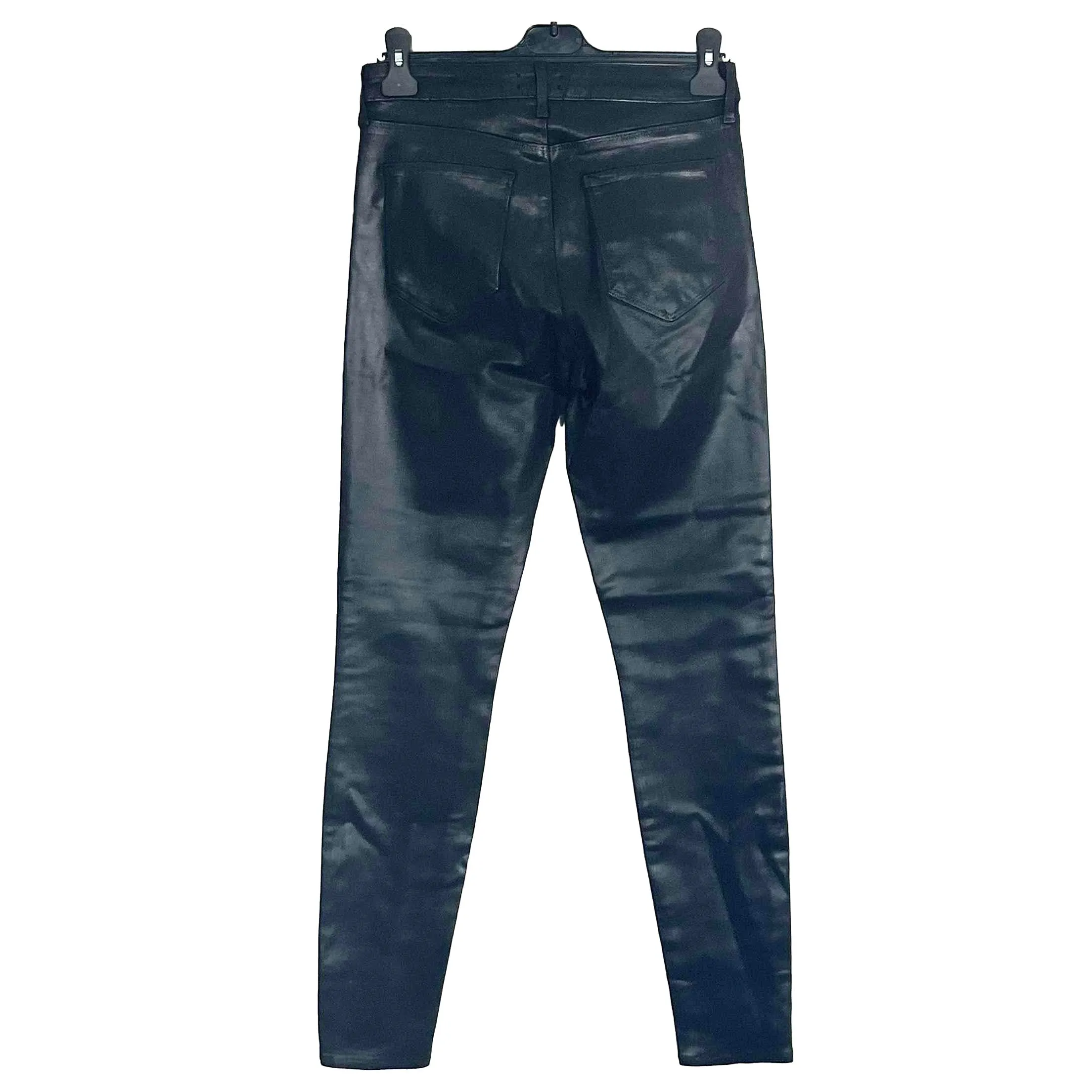 L'Agence Brand New £267 Black Coated Marguerite Jeans 29